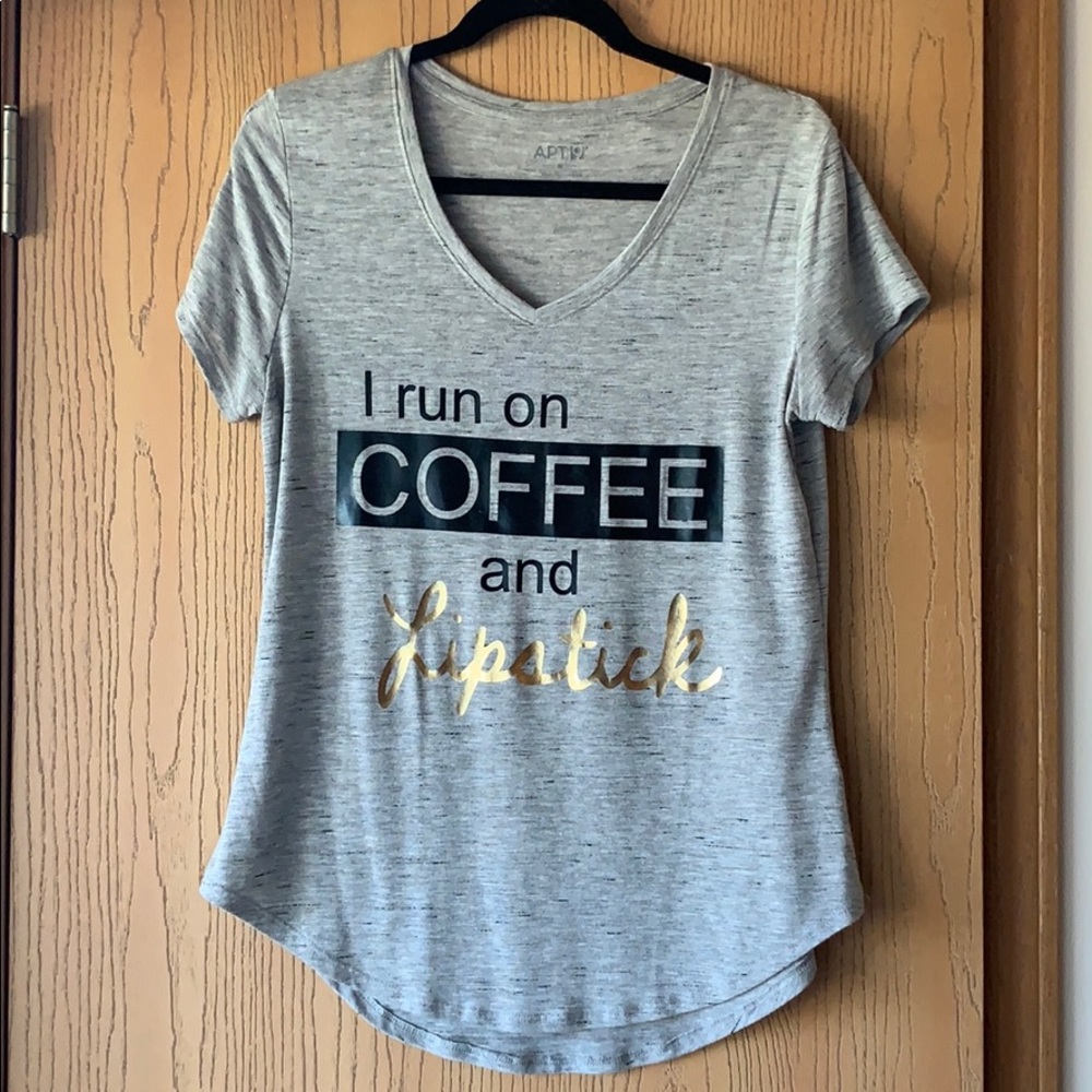I run on COFFEE and Lipstick Tee